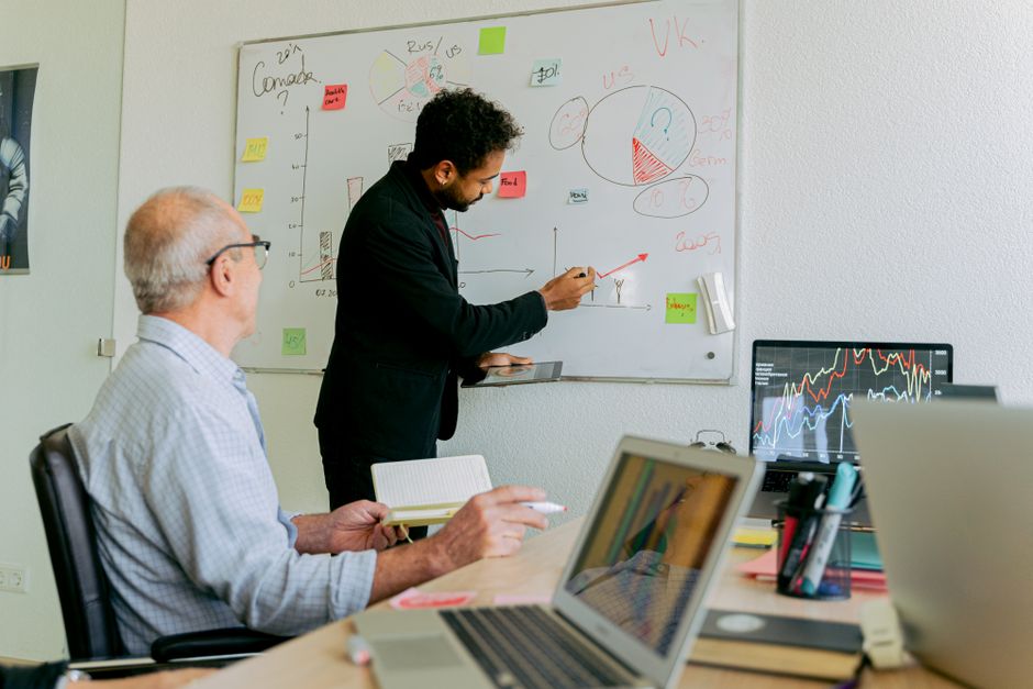 Notizen und Unterlagen für Kursübungen im Online Marketing